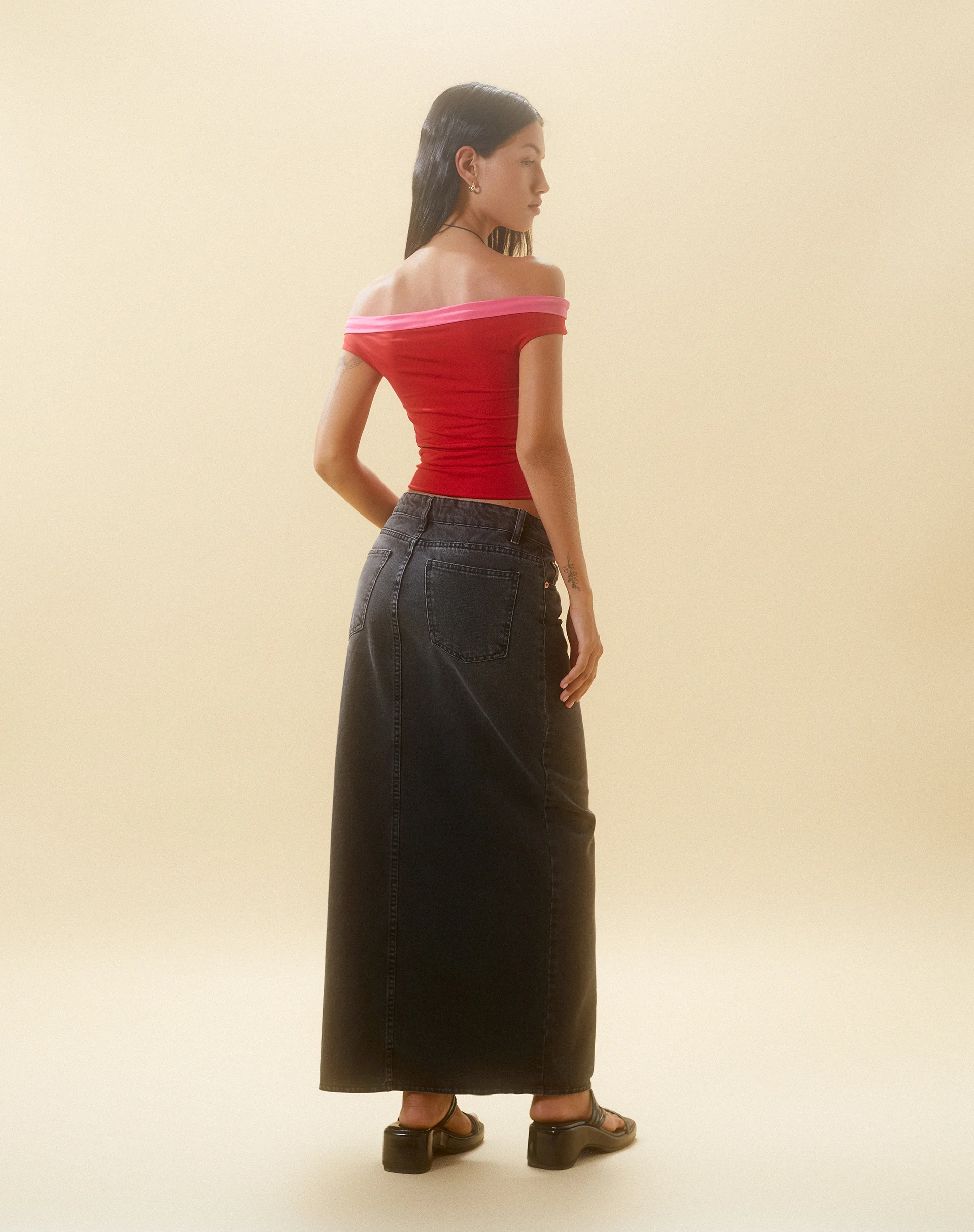 Halle Bardot Top in Red Pink - Image 6