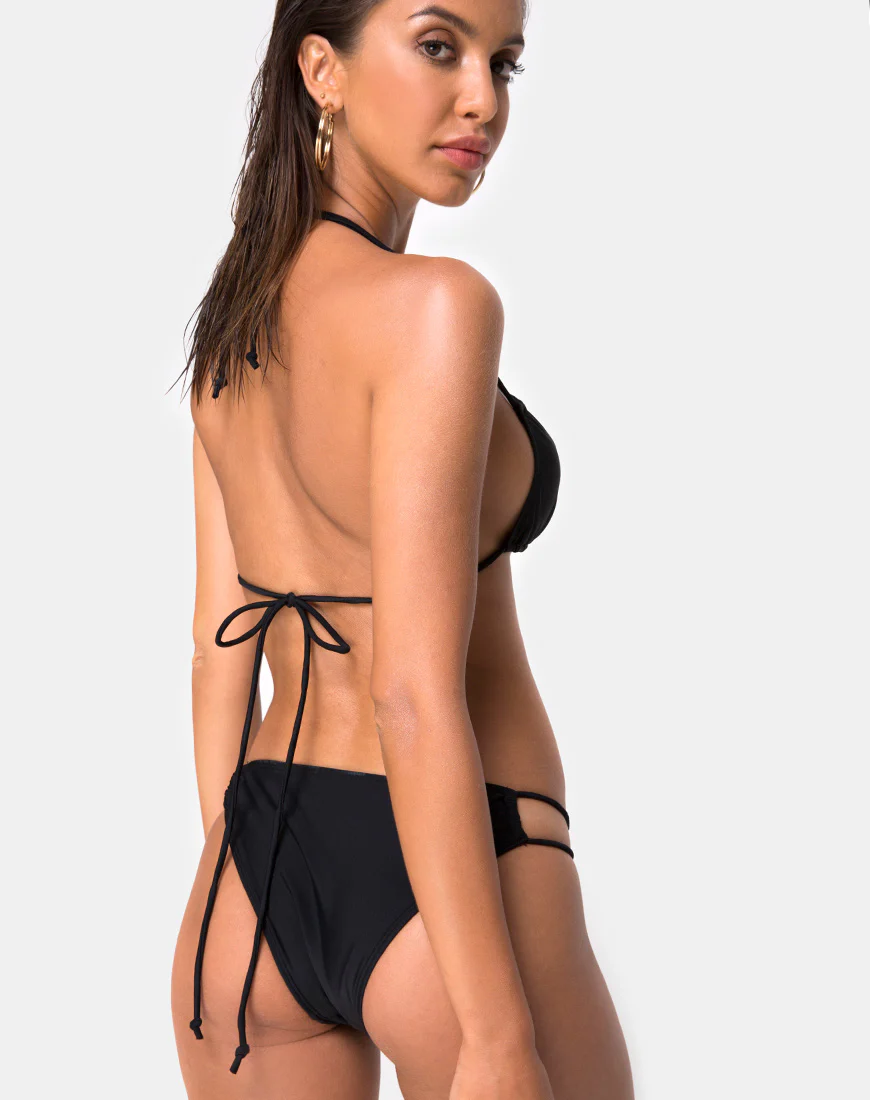 Halow Bikini Top in Black - Image 2