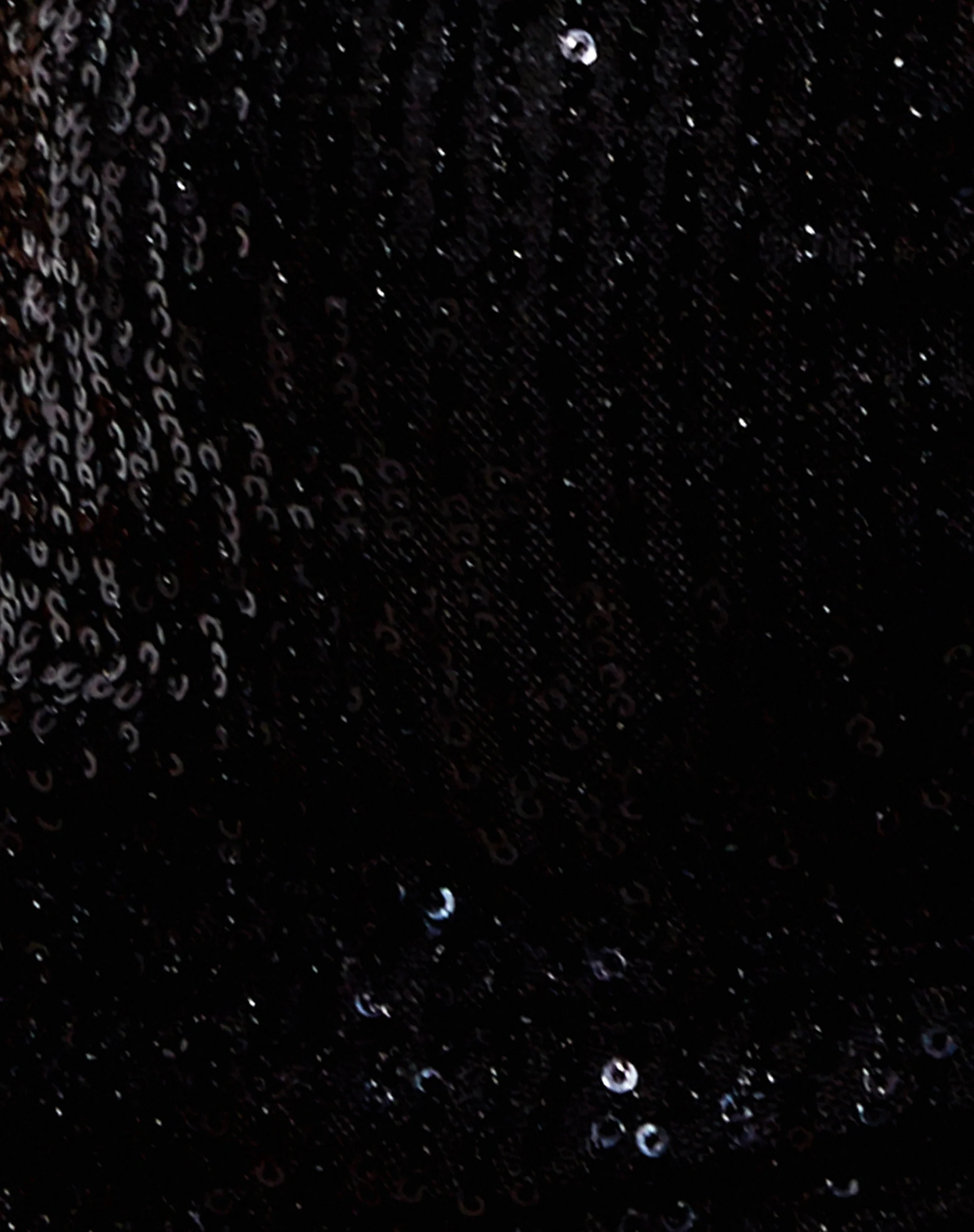 Halpi Crop Top in Drape Sequin Black - Image 6