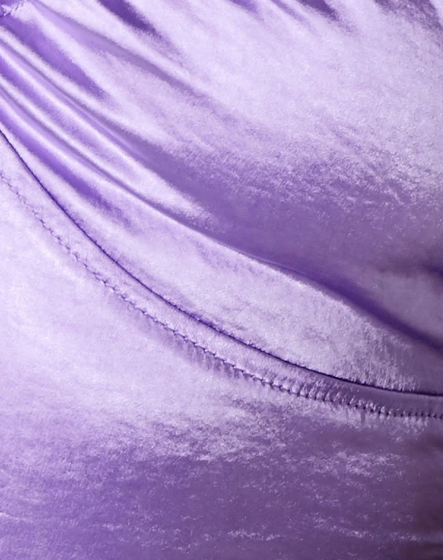 Haltri Crop Top Satin Lilac - Image 5