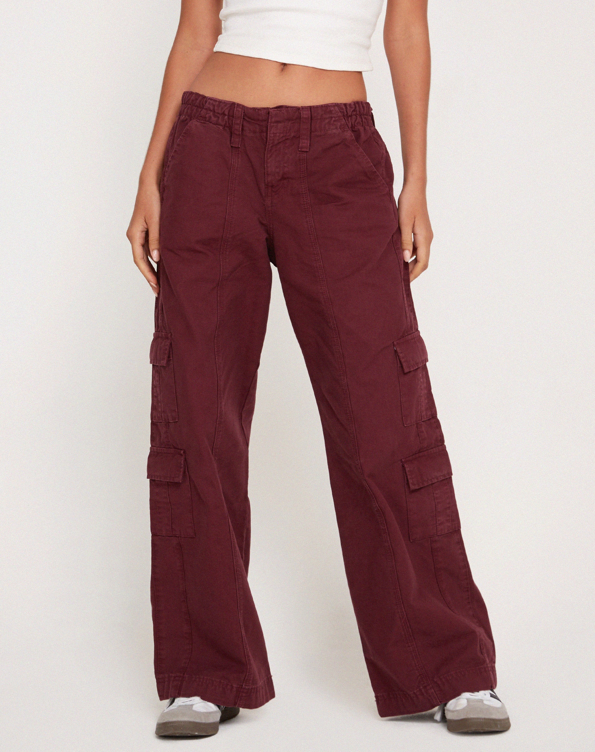 Hansa Cargo Trouser in Burgundy - Image 2