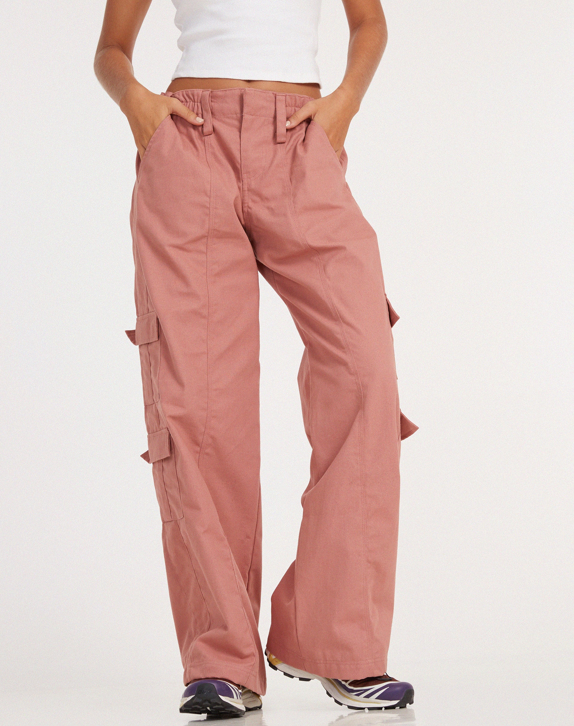 Hansa Cargo Trouser in Dusty Rose - Image 3