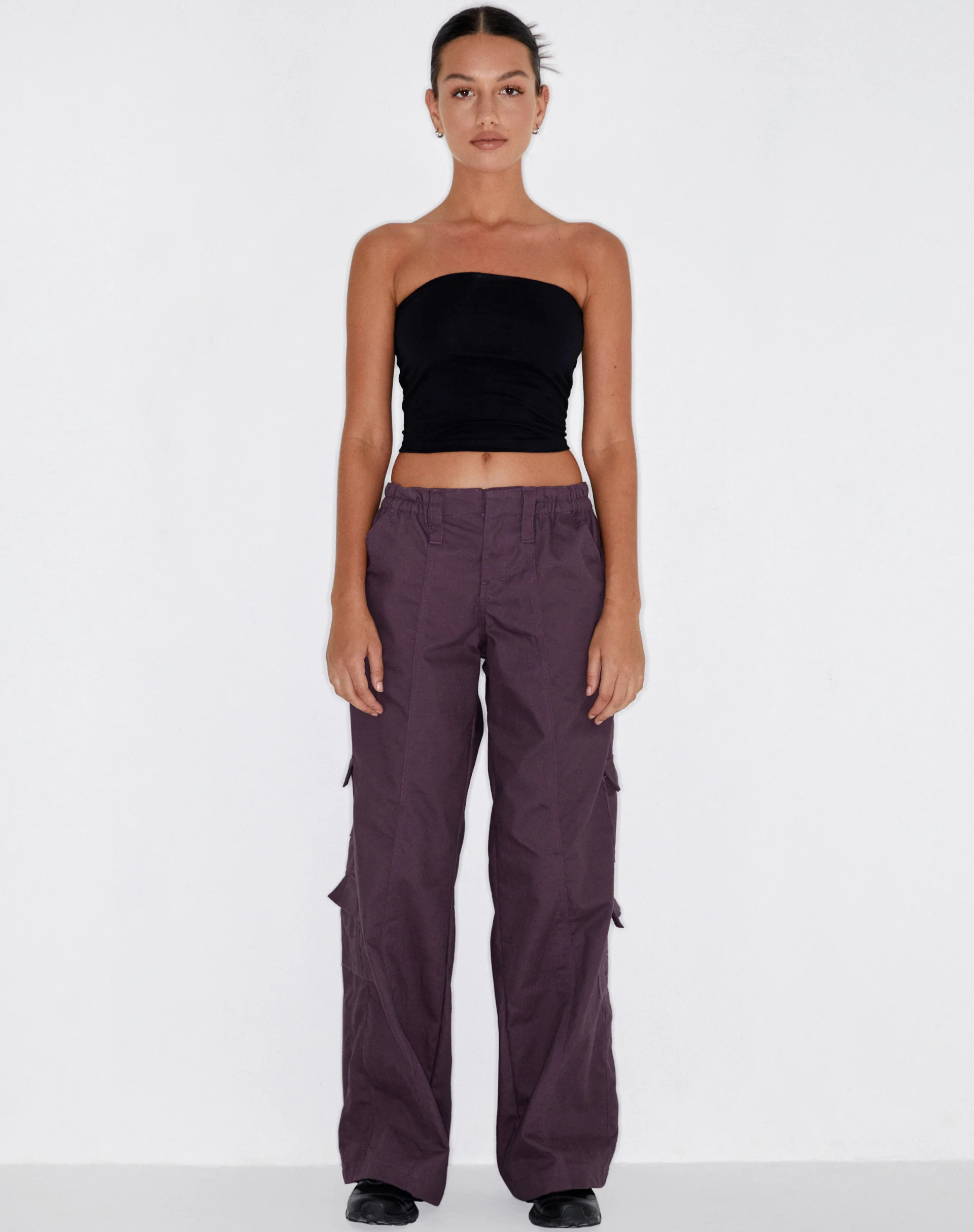 Hansa Cargo Trouser in Panama Dark Purple - Image 5