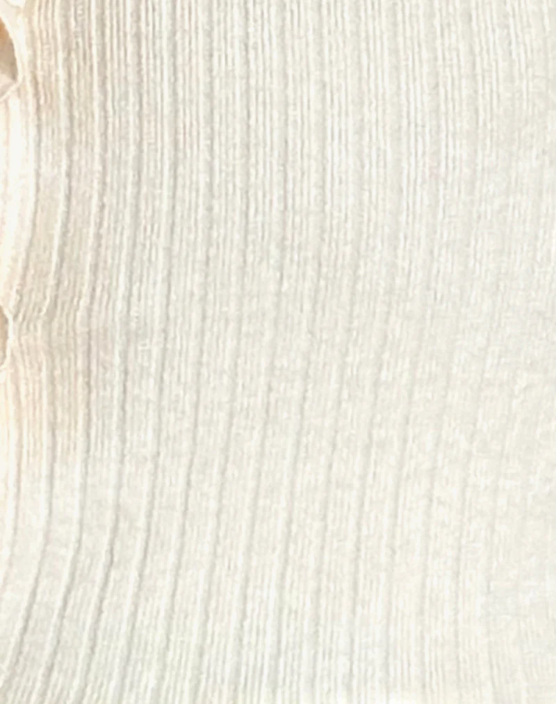 Harpan Rosette Top in Ivory - Image 6