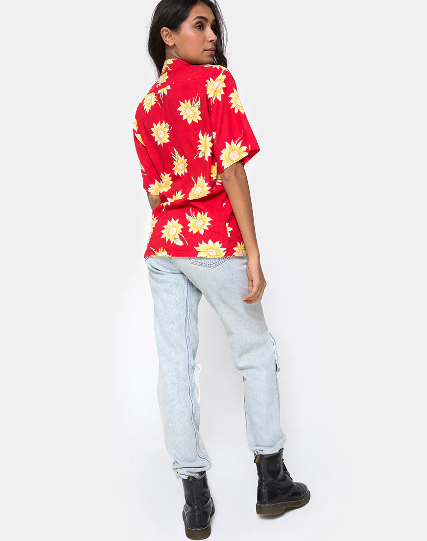 Hawaiian Shirt in Sunny Days Red - Image 4