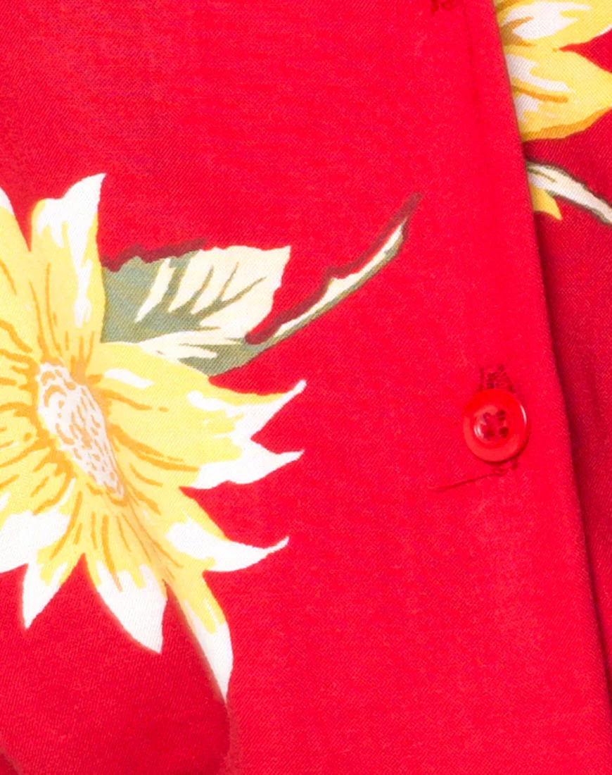 Hawaiian Shirt in Sunny Days Red - Image 5