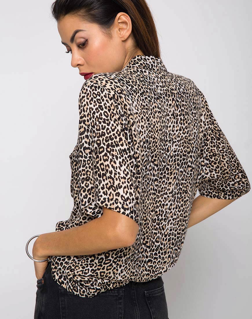 Hawaiian Shirt in Rar Leopard Brown - Image 6