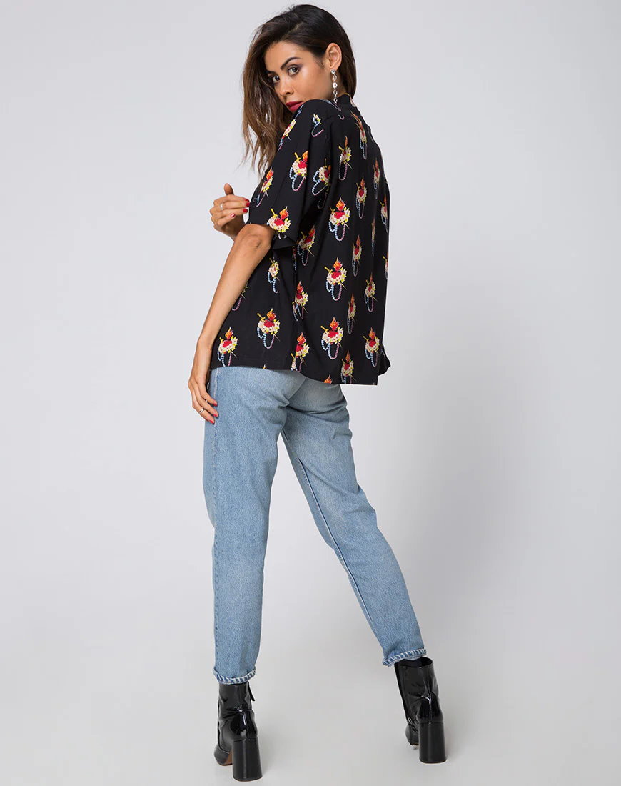 Hawaiian Shirt in Sacred Heart - Image 4