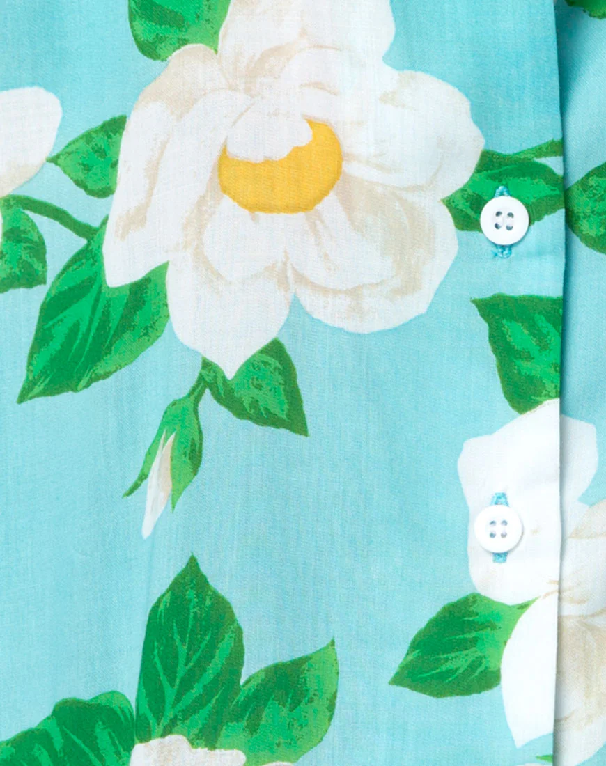 Hawaiian Shirt in White Rose - Image 5