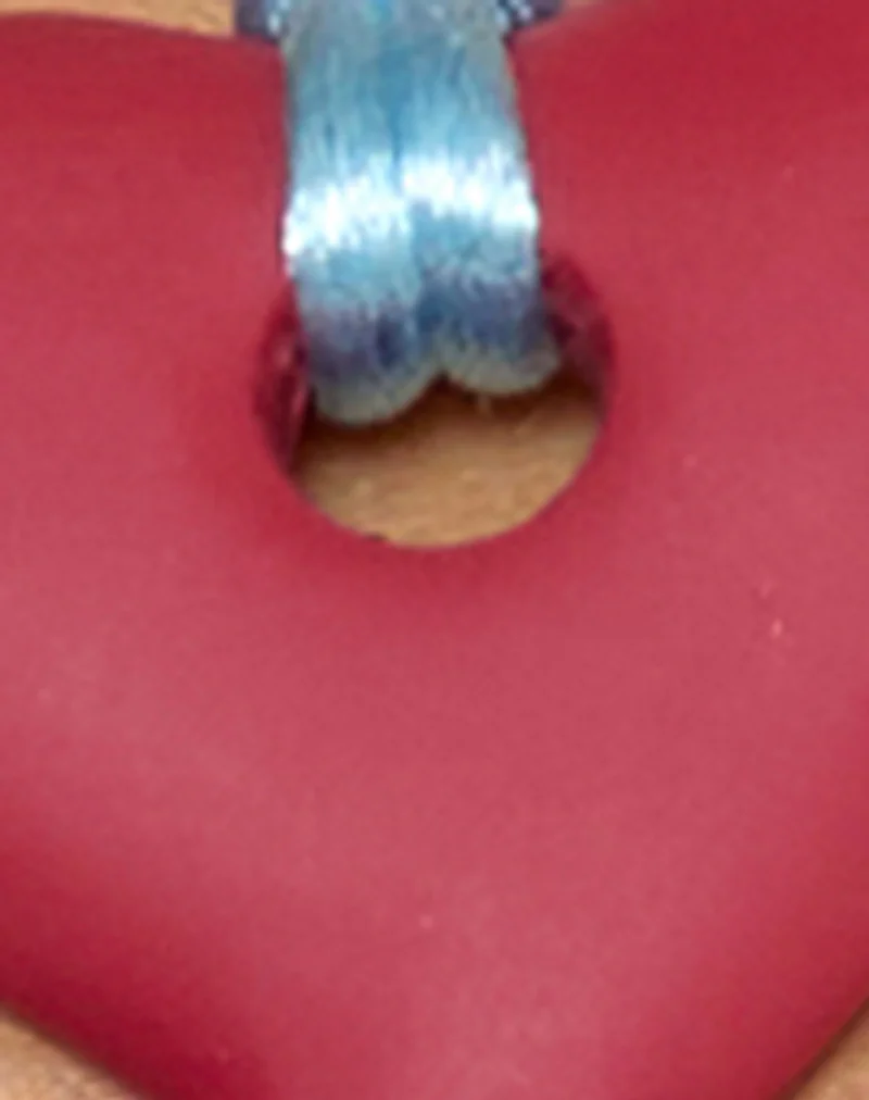 Heart Necklace in Resin Red - Image 5