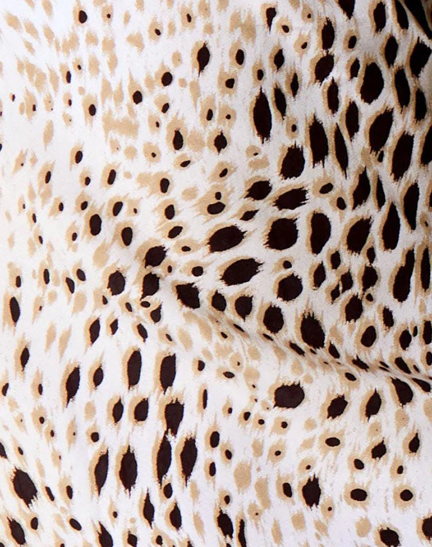 Hian Maxi Dress in Sand Leopard - Image 8