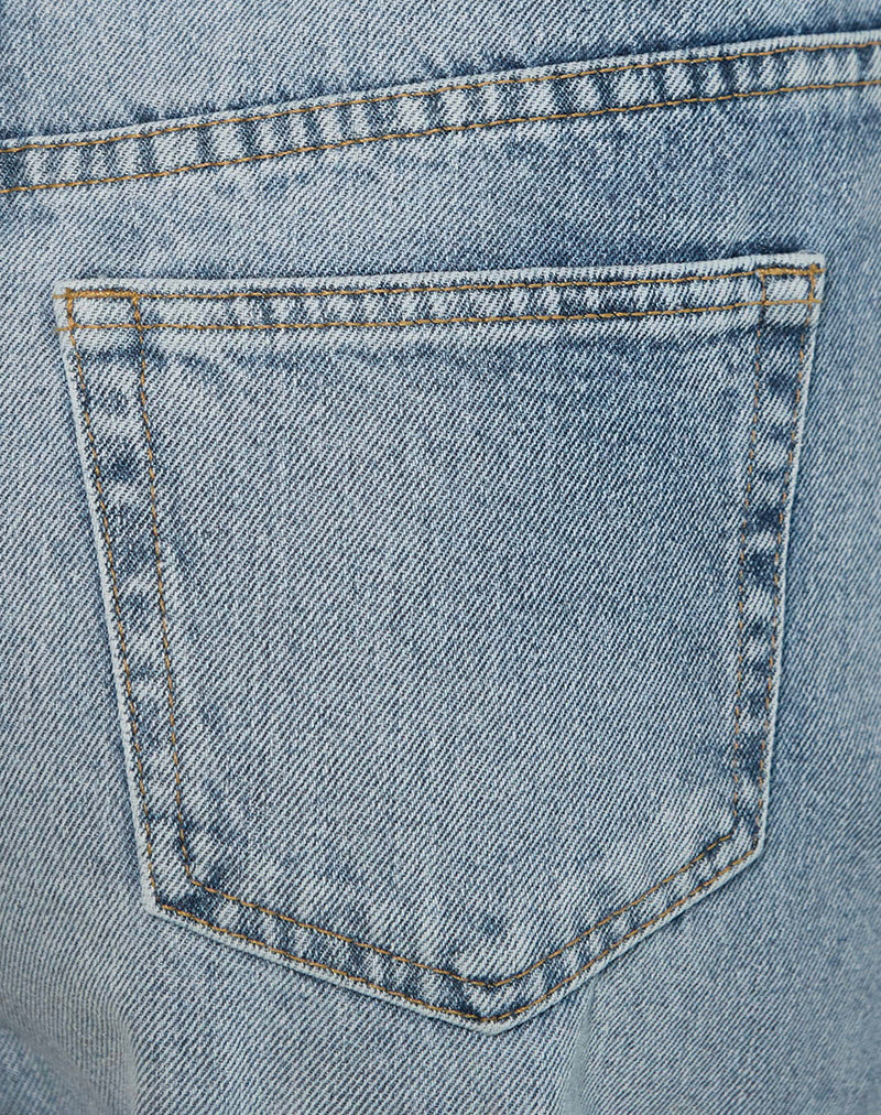 High Rise Barrel Jean in Blue - Image 6