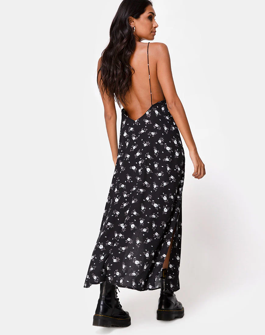 Hime Maxi Dress in Dark Tulip - Image 2