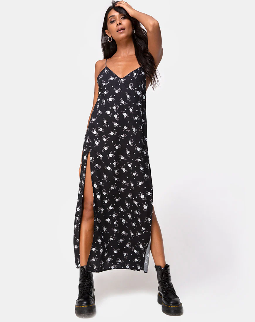 Hime Maxi Dress in Dark Tulip - Image 3
