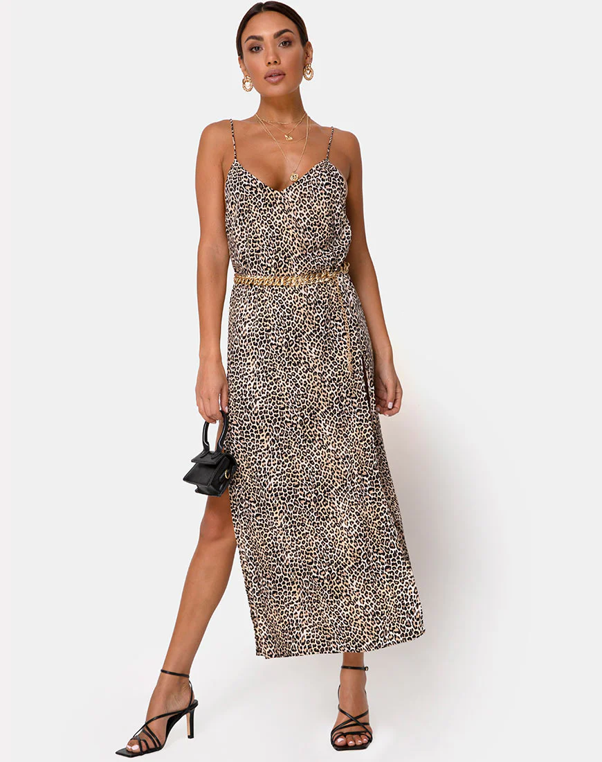 Hime Maxi Dress in Rar Leopard - Image 3