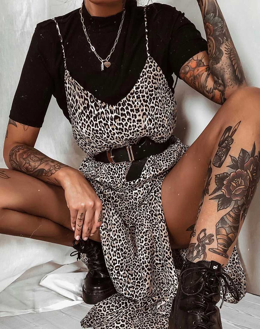 Hime Maxi Dress in Rar Leopard - Image 5