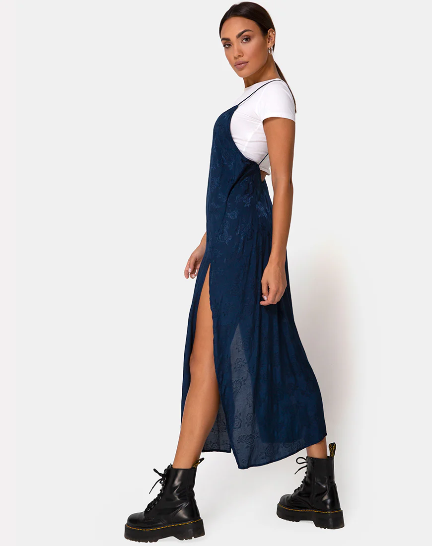 Hime Dress in Satin Blue Rose - Image 2