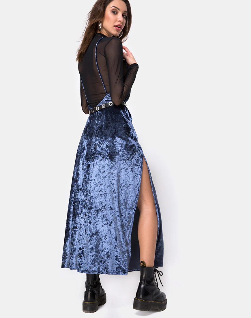 Hime Maxi Dress in Velvet Blue - Image 2