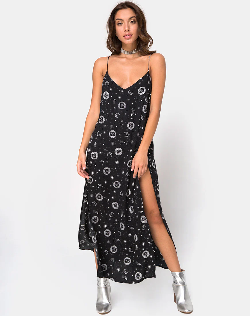Hime Maxi Dress in Small Celestial Black  X Princess Polly - Image 3