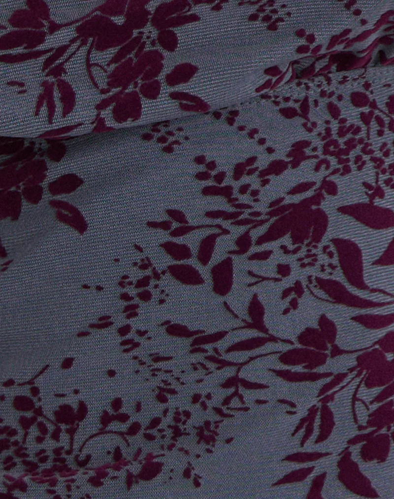 Hineba Top in Fine Leaf Flock Smoke Grey - Image 6