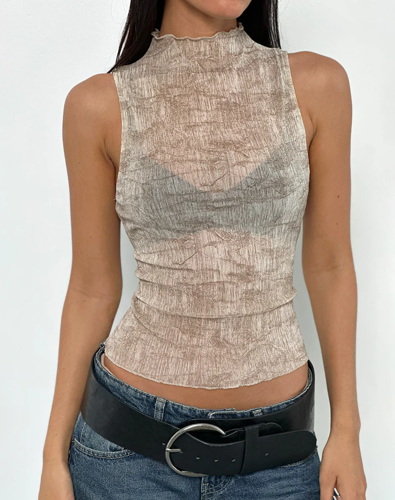 Hiraya Top in Light Brown - Image 2