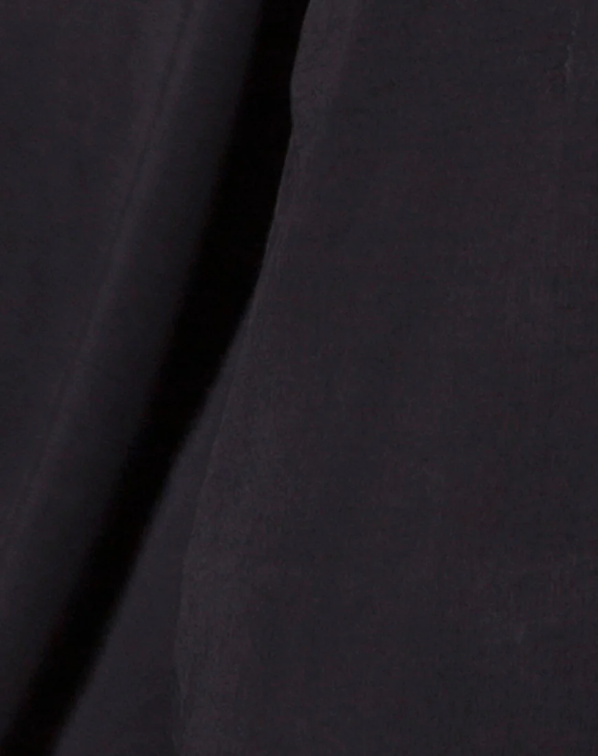 Holila Flute Sleeve Playsuit in Black - Image 5