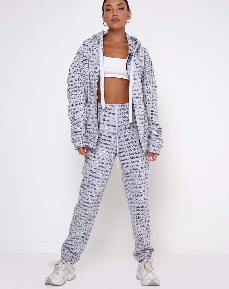 Hollack Hoody in Modern Day Romantics Grey - Image 4