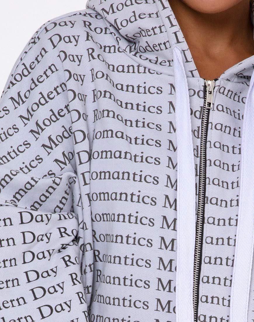 Hollack Hoody in Modern Day Romantics Grey - Image 6