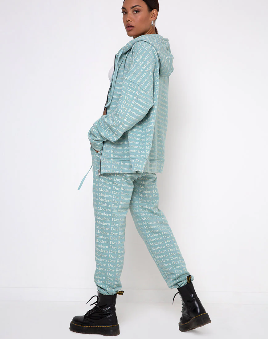 Hollack Hoody in Modern Day Romantics Seafoam - Image 5