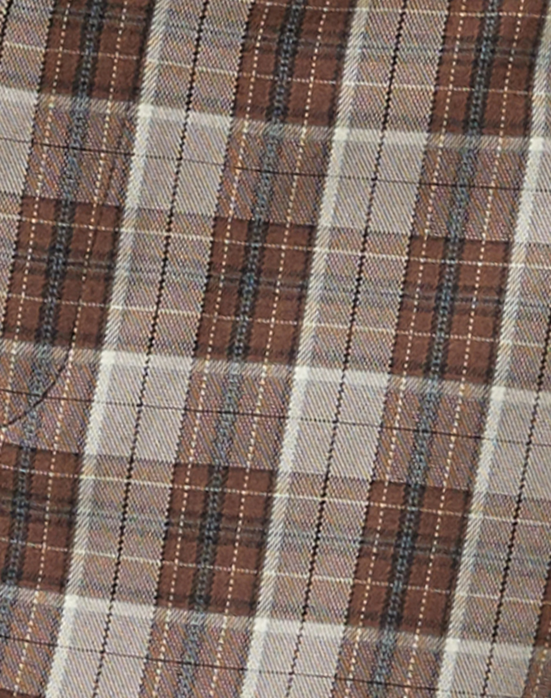 MOTEL X OLIVIA NEILL Hondra Trouser in Check Tan Brown - Image 5