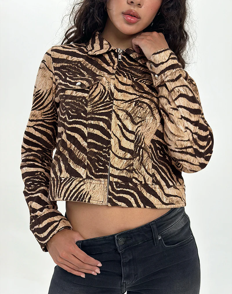 Hoshi Jacket in Wild Animal Print - Image 2