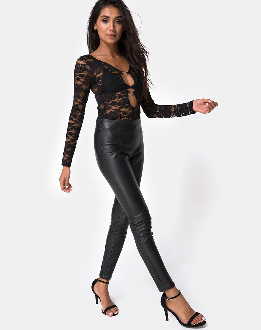 Huriya Bodice in Lace Black - Image 3