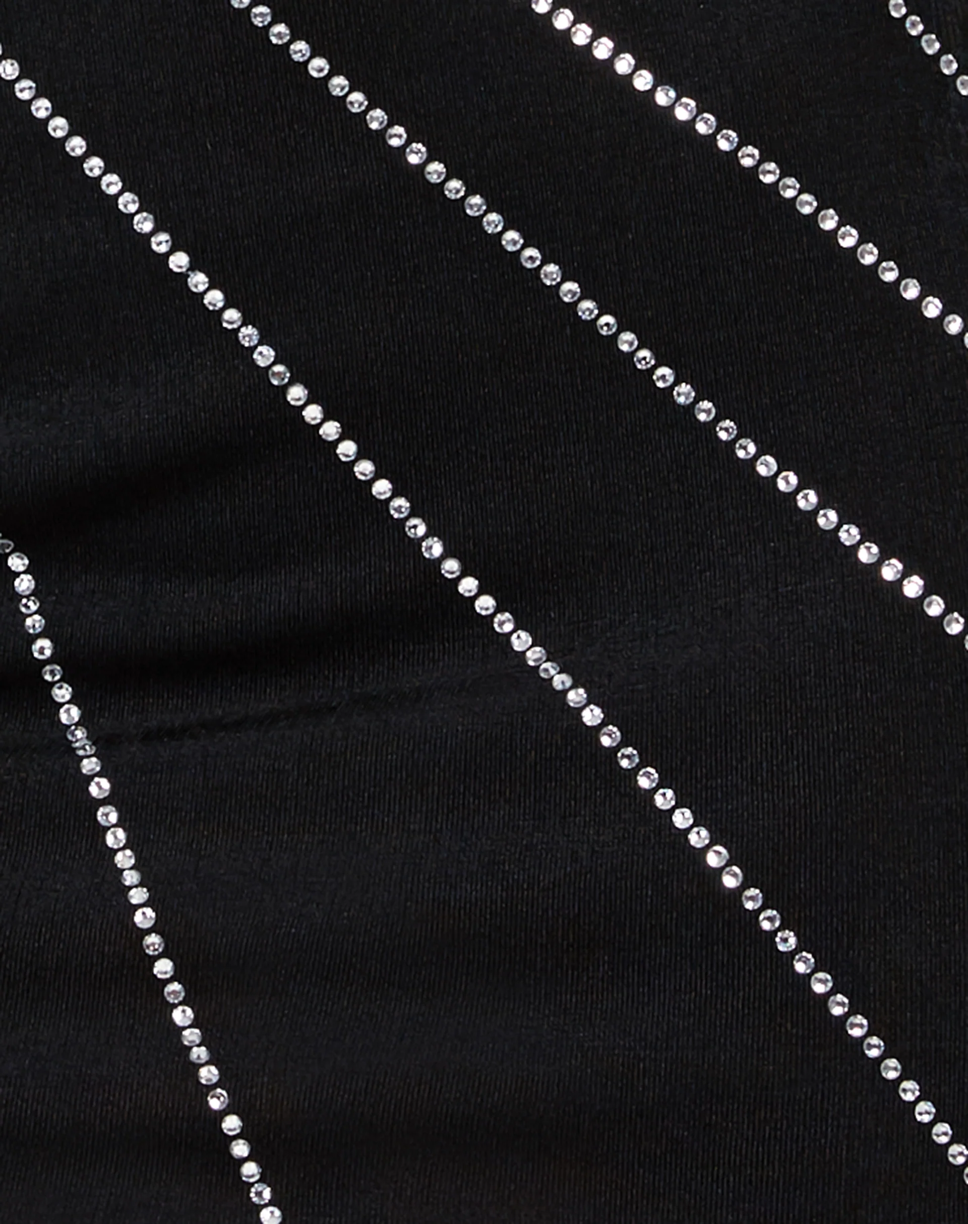 Ima Mini Skirt in Crepe Black Hotfix - Image 5
