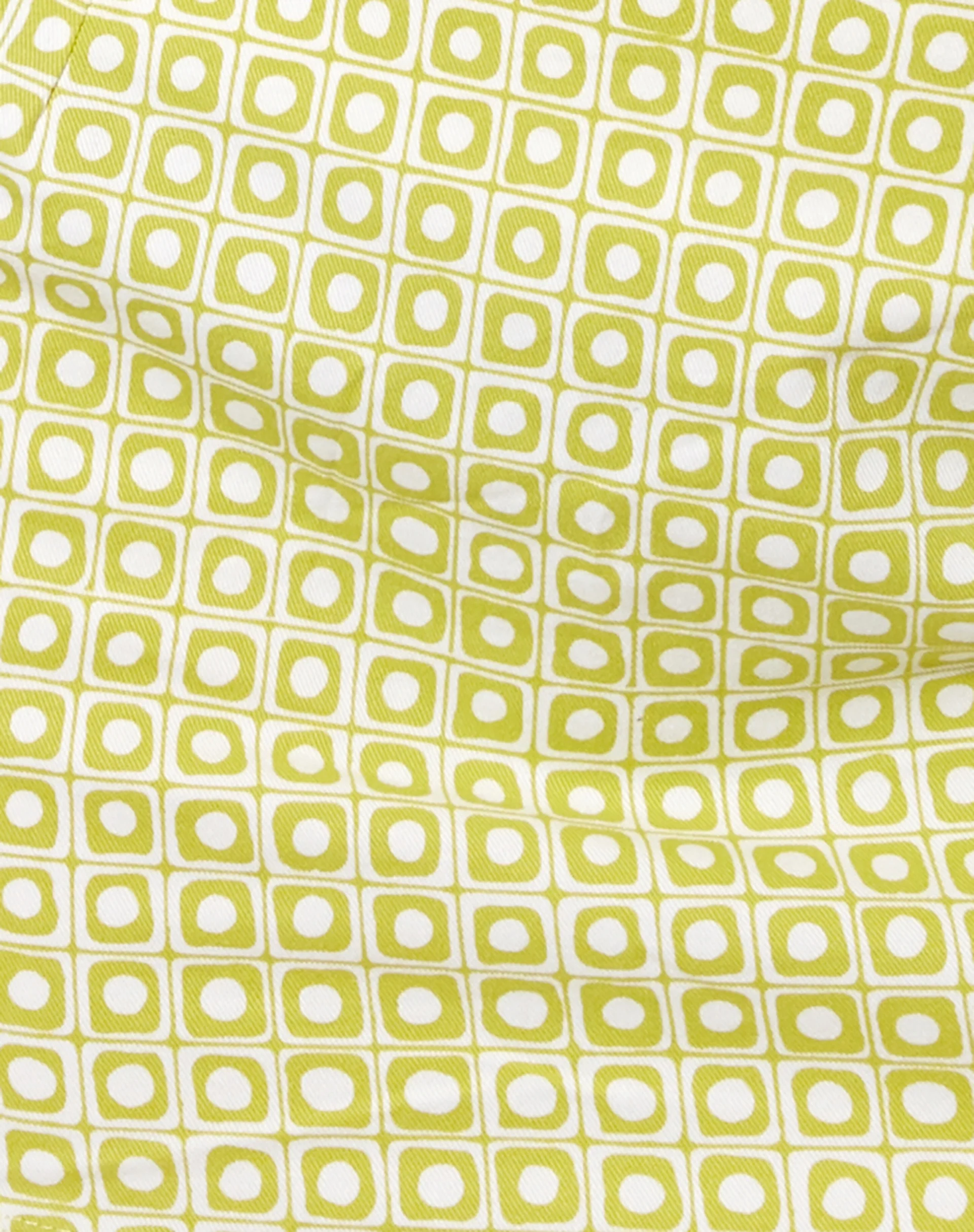 Ima Mini Skirt in Green Geo Retro - Image 5