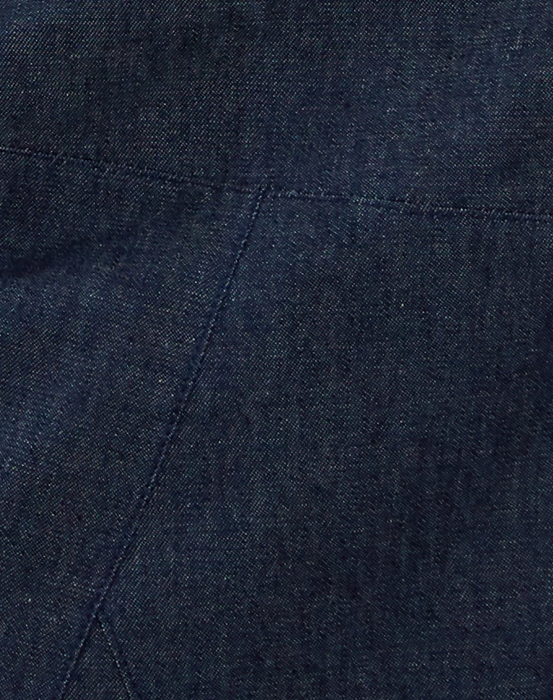 Imbrella Denim Midi Skirt in Dark Indigo - Image 5