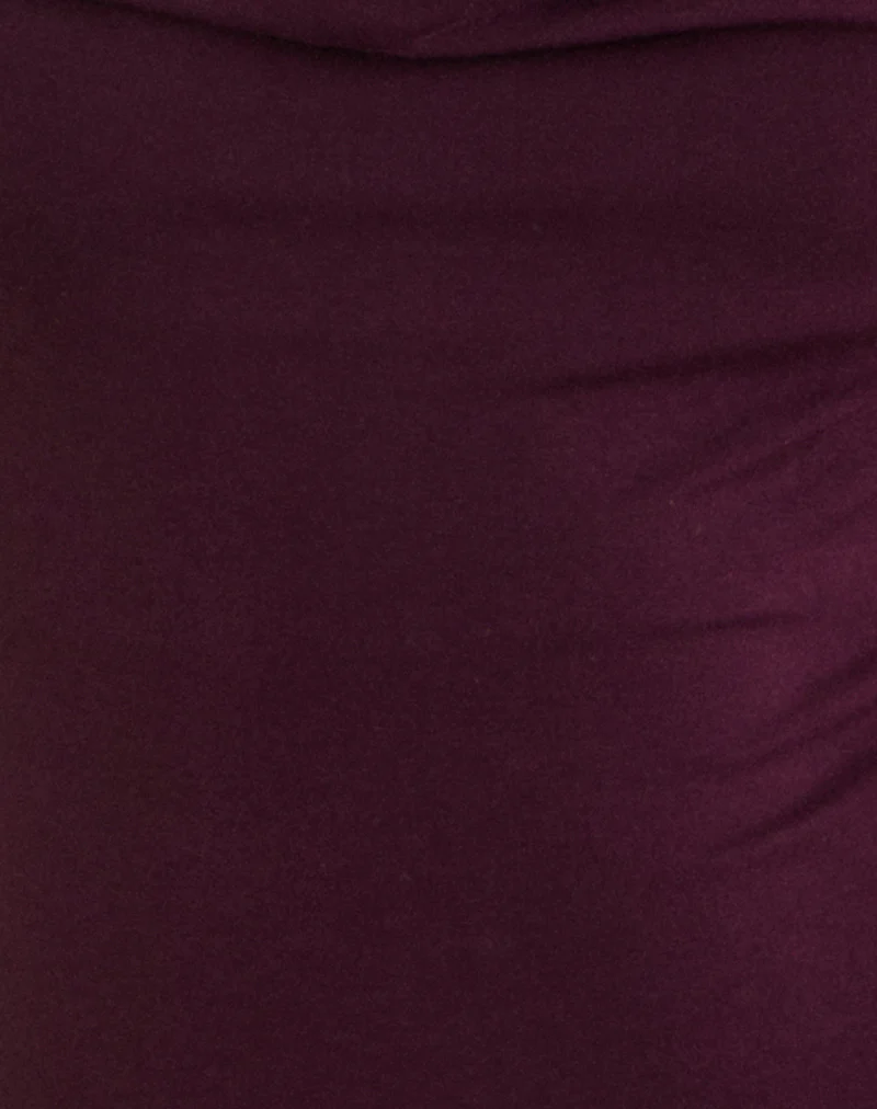 Imrie Open Back Top in Rayon Jersey Redwood - Image 7