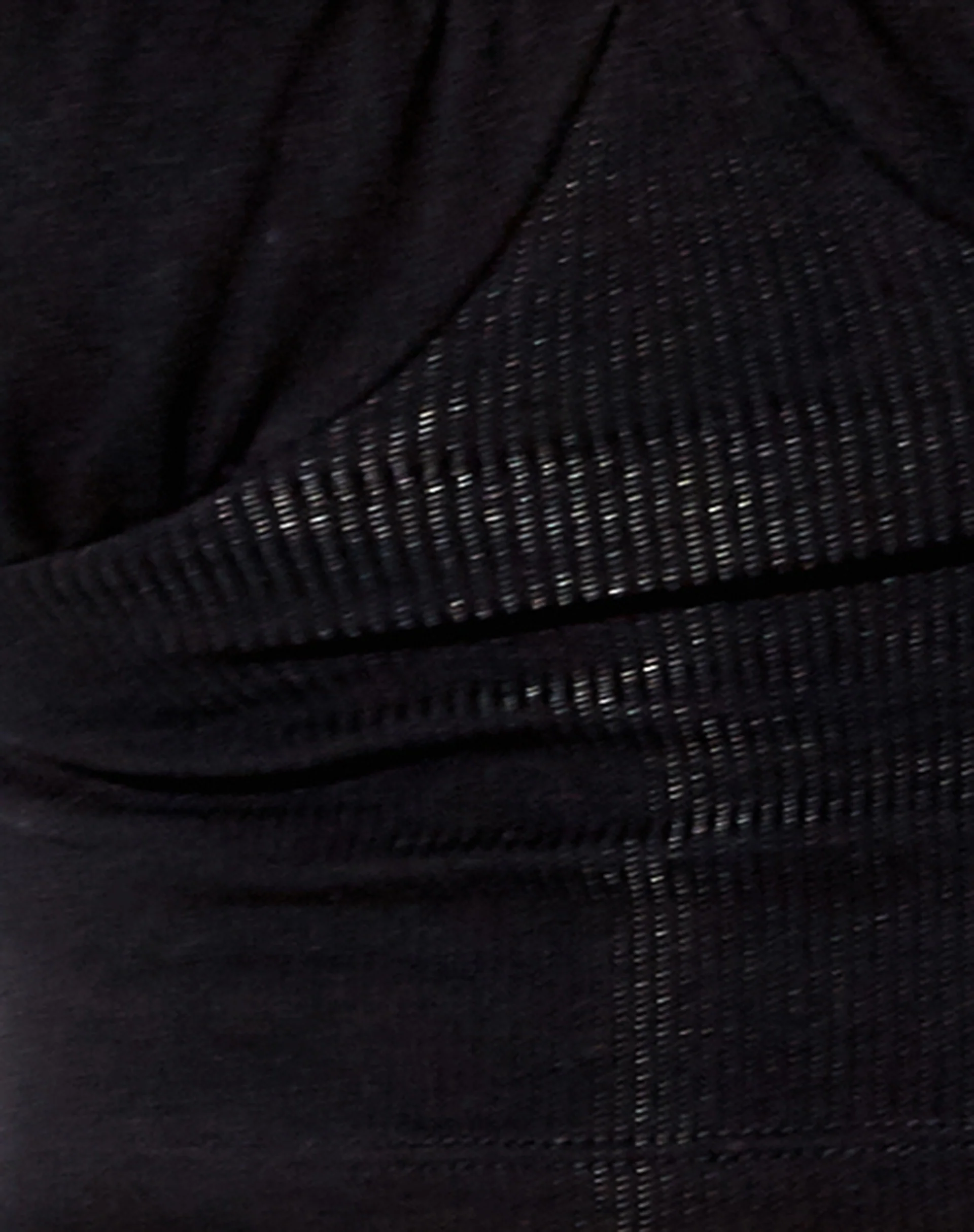 Inalo Crop Top in Rib Black - Image 5