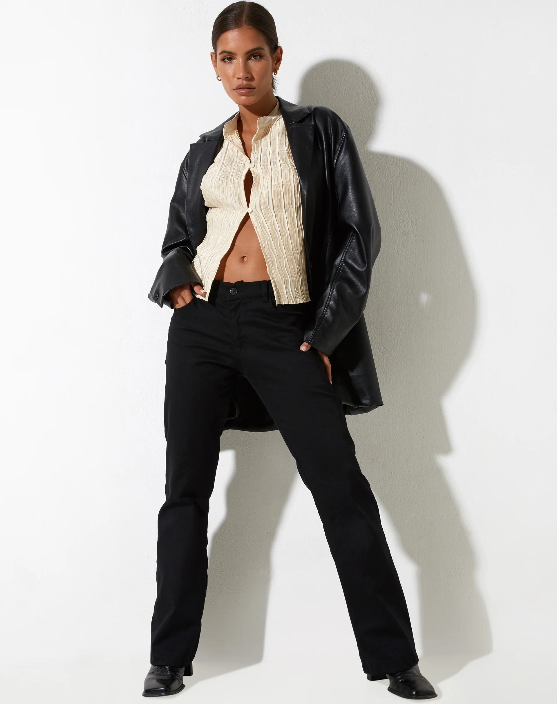 Inara Top in Crinkle Ivory - Image 3