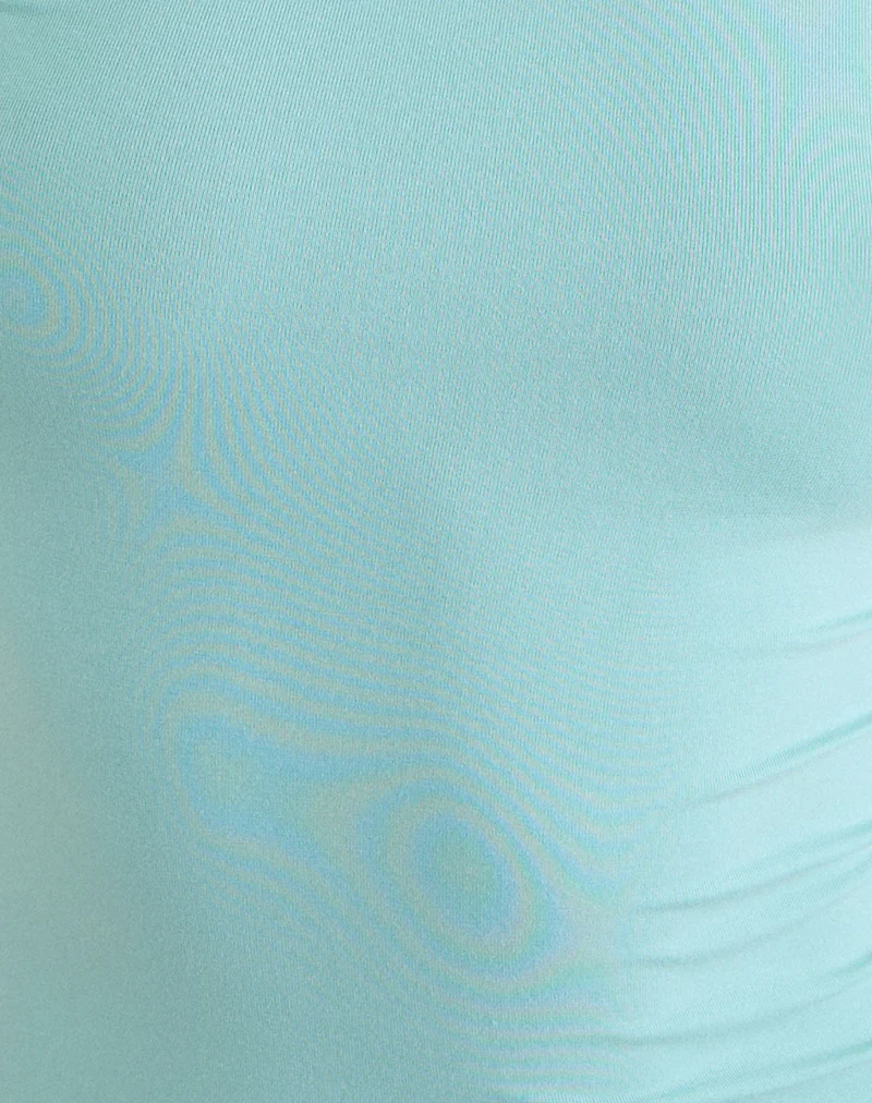 Ione Quarter Sleeve Top in Aqua - Image 6