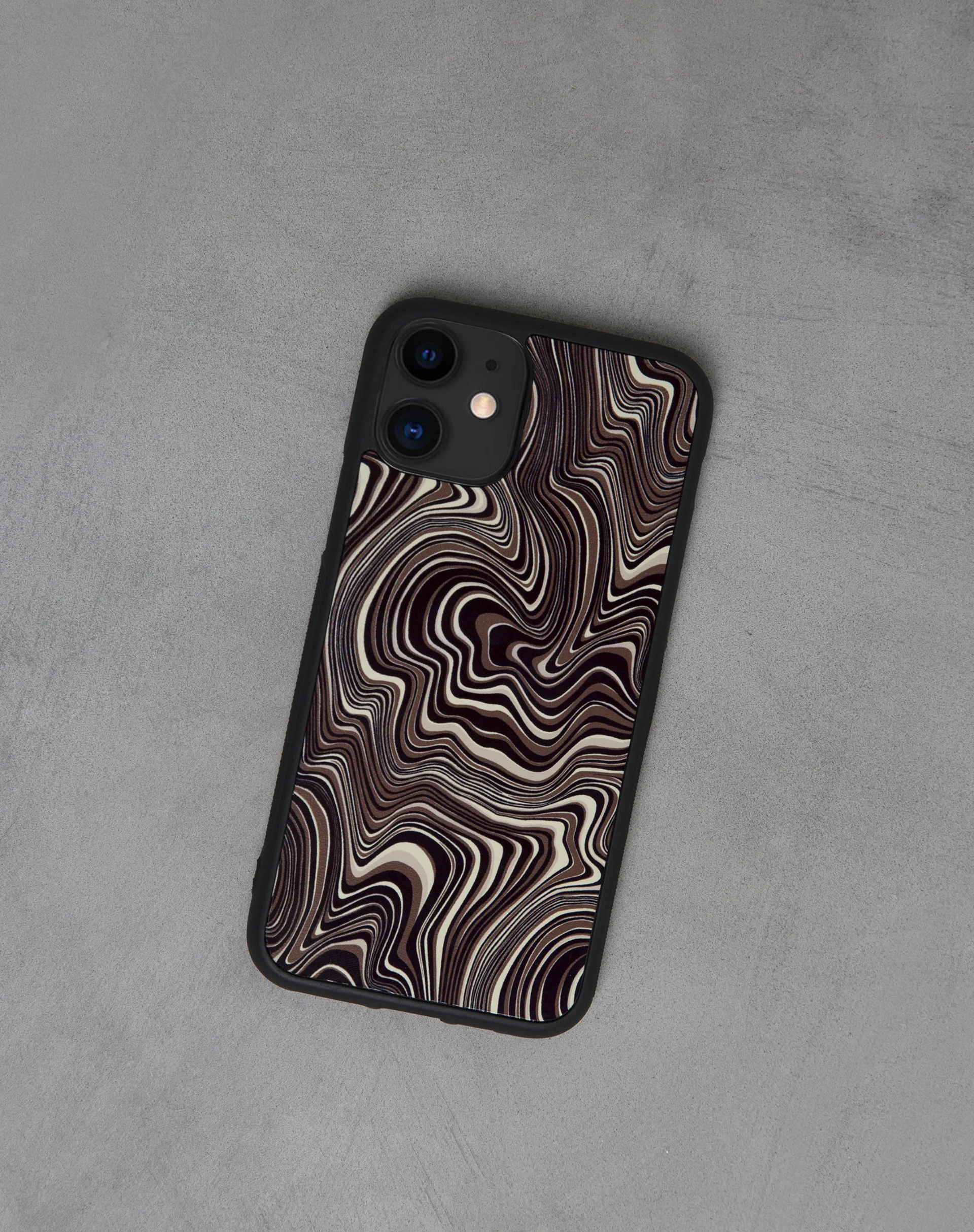 Iphone Case in 70's Ripple Brown - Image 2