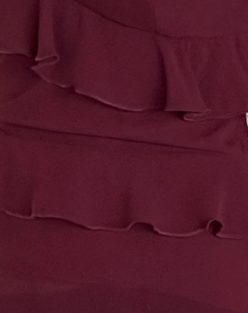 Irani Top in Ruby Wine - Image 6
