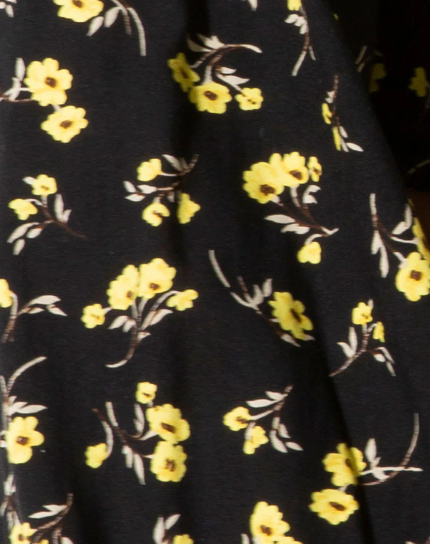 Irene Top in Buttercup Yellow and Black - Image 5