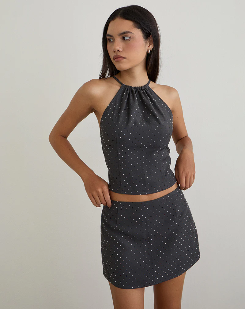 Irka Skirt in Diamante Grey - Image 4