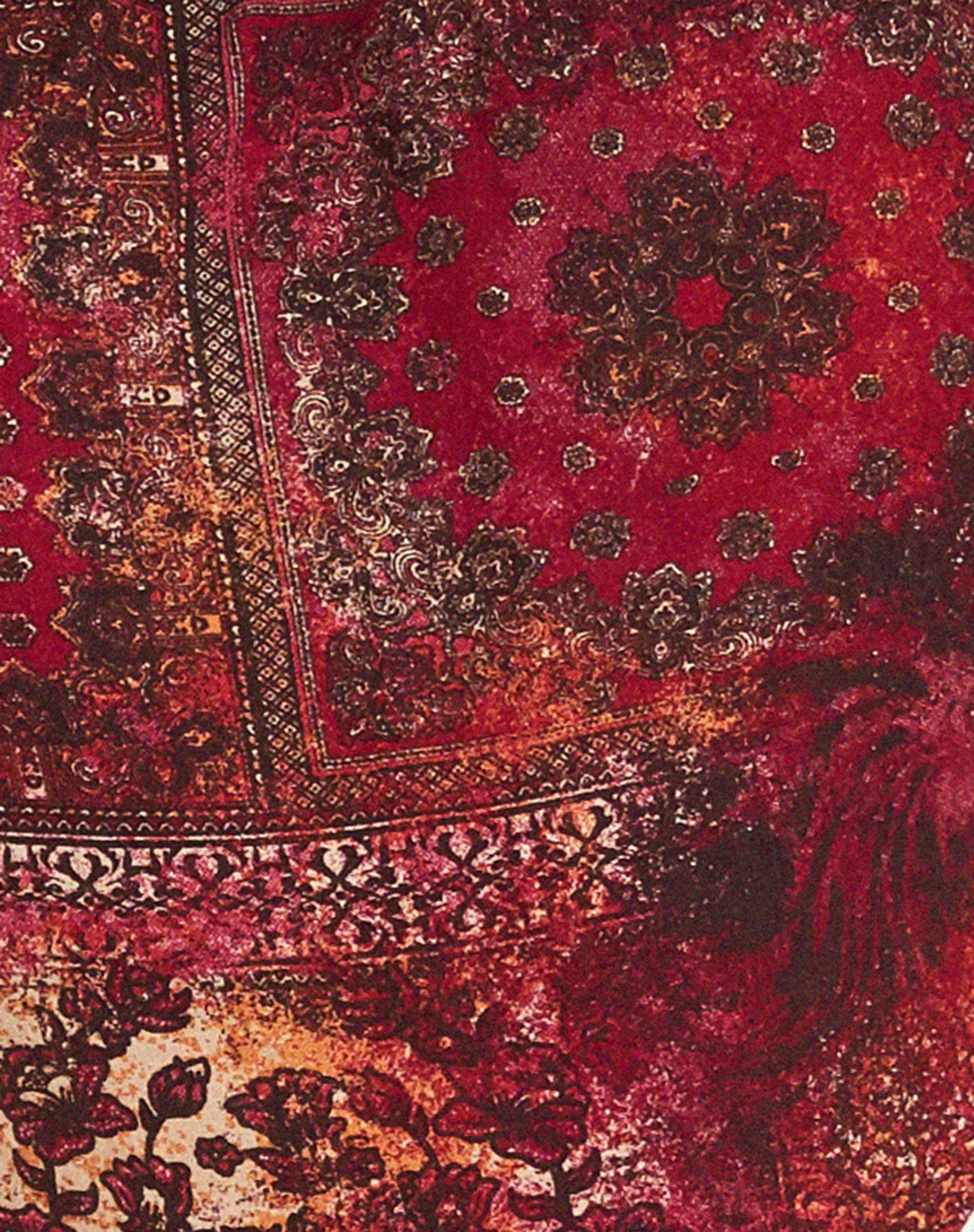Iryas Bandeau Top in Abstract Paisley Red - Image 7