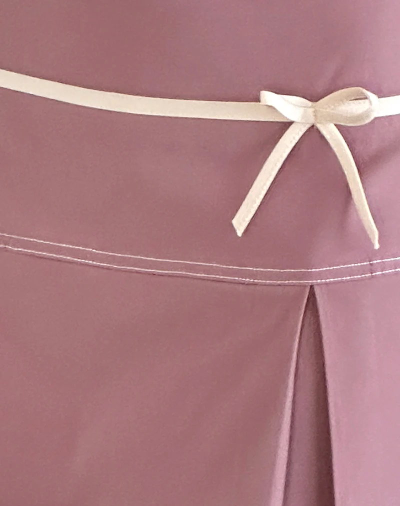Istari Mini Skirt in Dusky Pink - Image 6