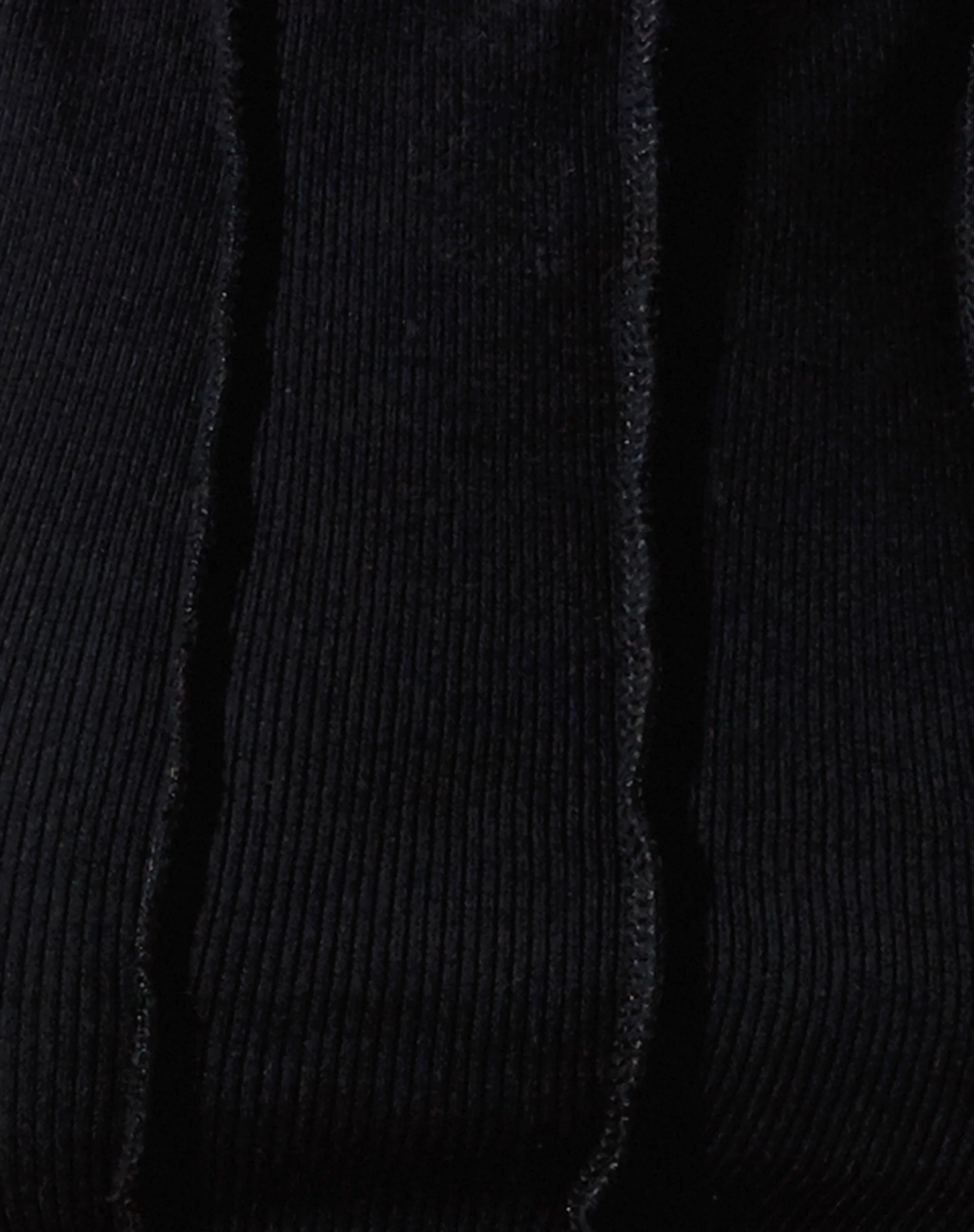 Ivy Vest Top in Rib Black with Black Stitching - Image 6