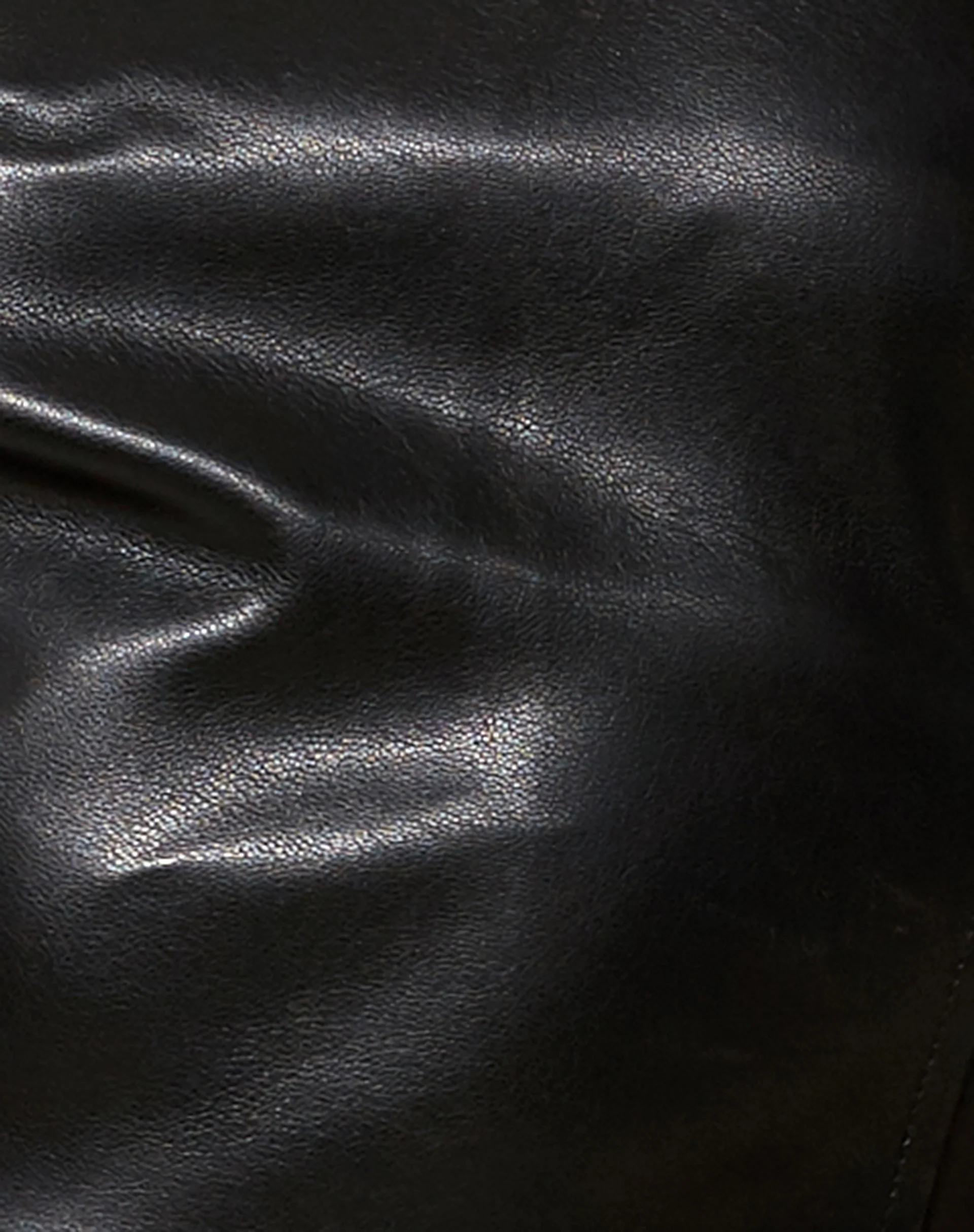 Jacinta Trouser in PU Black - Image 5