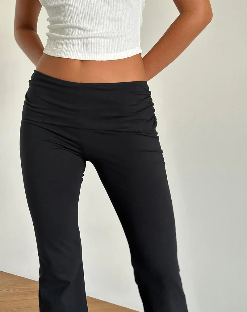 Jacita Flare Trouser in Black - Image 3