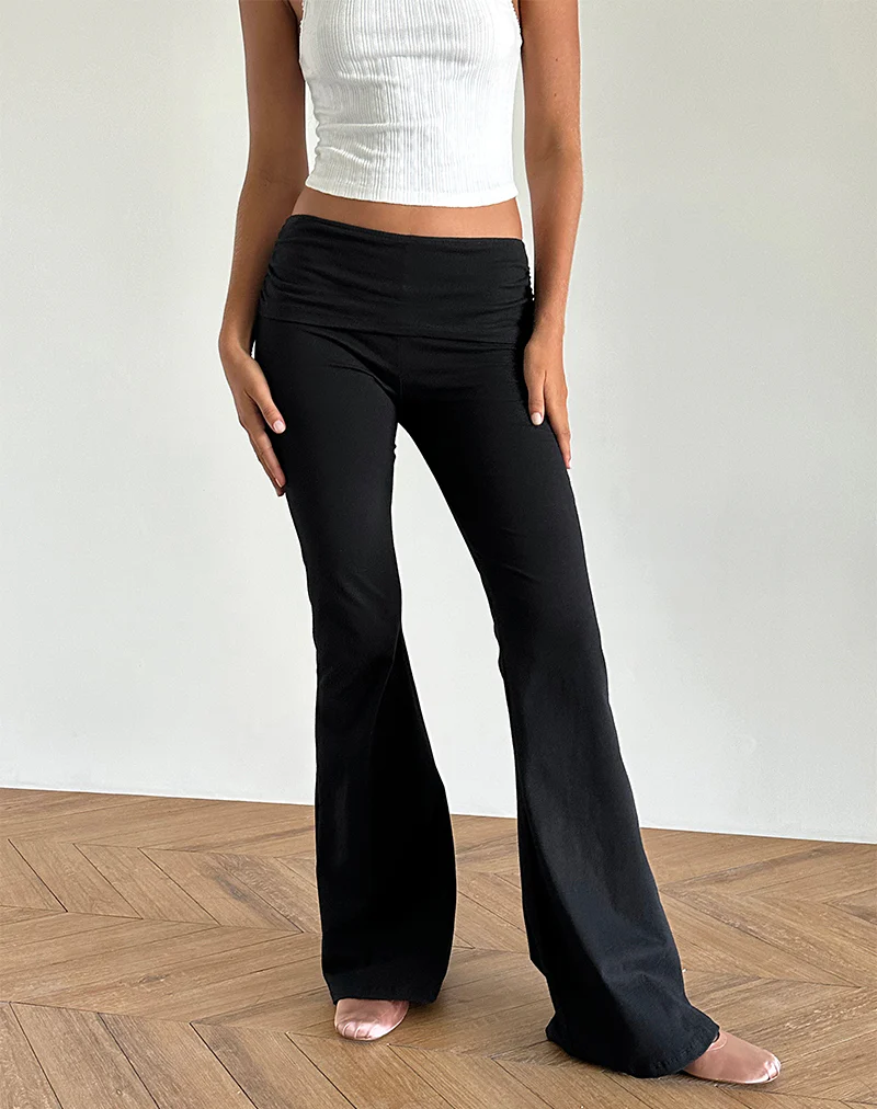 Jacita Flare Trouser in Black - Image 4