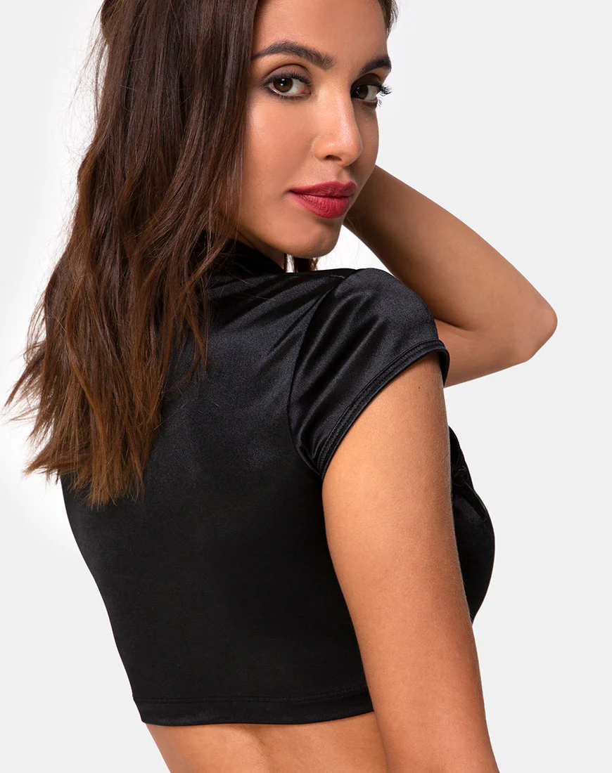 Jakina Top in Spandex Black - Image 2